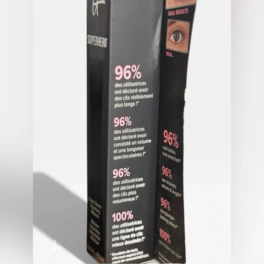It Cosmetic SUPERHERO ELASTIC STRETCH VOLUMIZING AND LENGTHENING MASCARA NIB